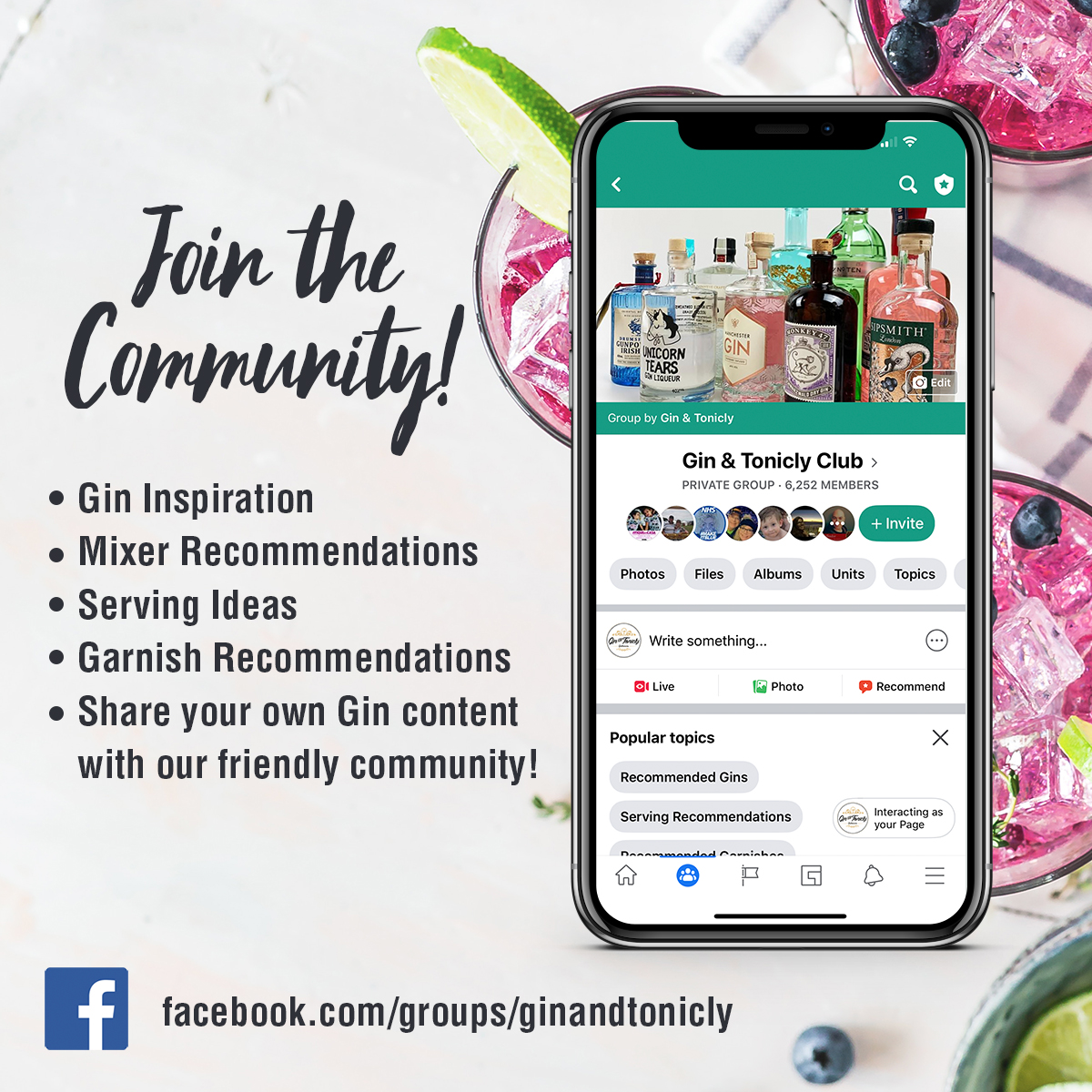 Gin & Tonicly Club Facebook
